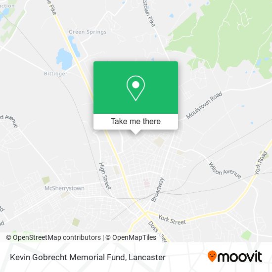 Kevin Gobrecht Memorial Fund map