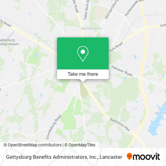 Gettysburg Benefits Administrators, Inc. map