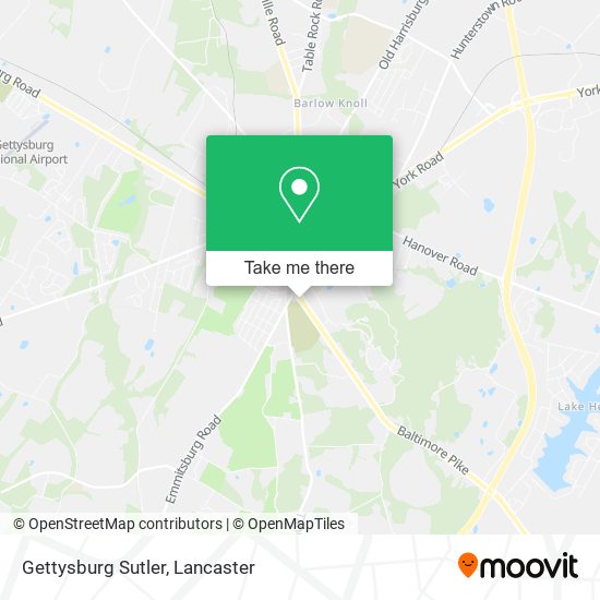 Gettysburg Sutler map
