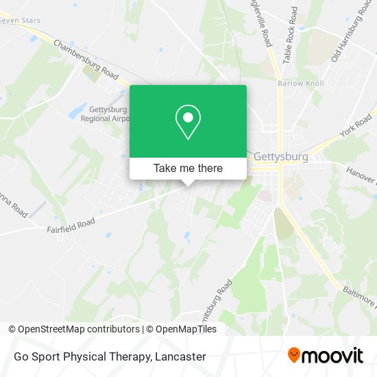 Mapa de Go Sport Physical Therapy