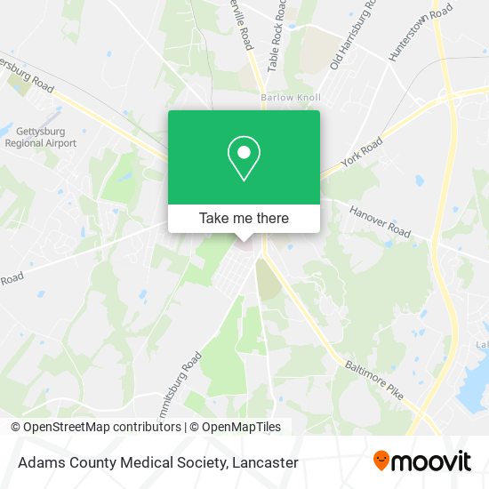 Mapa de Adams County Medical Society