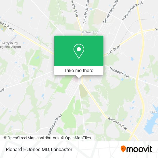 Richard E Jones MD map