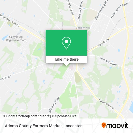 Adams County Farmers Market map