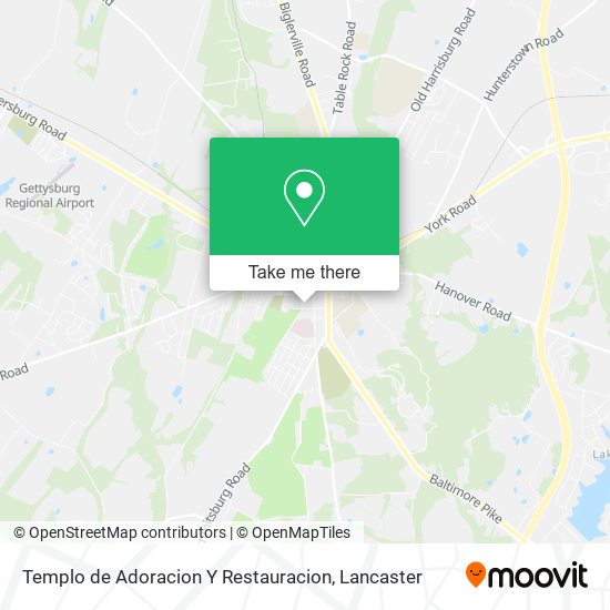 Mapa de Templo de Adoracion Y Restauracion