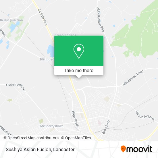 Mapa de Sushiya Asian Fusion