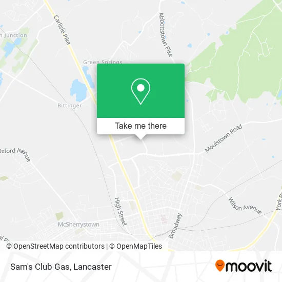 Sam's Club Gas map