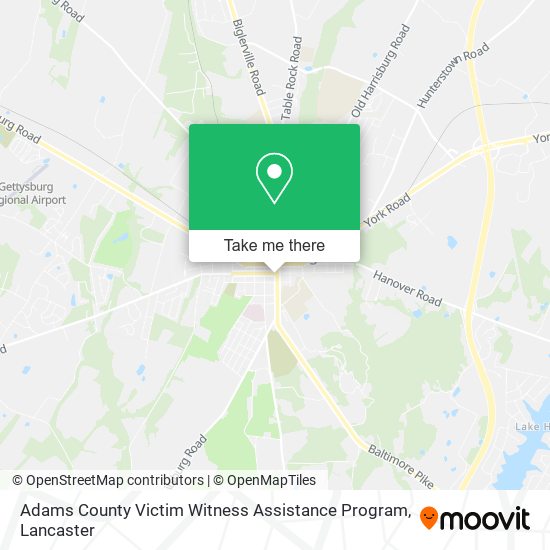 Adams County Victim Witness Assistance Program map