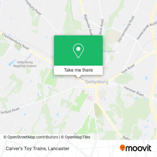 Mapa de Carver's Toy Trains