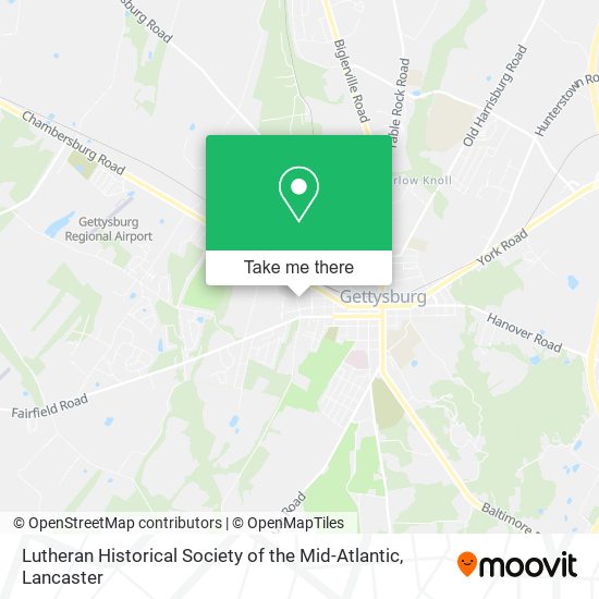 Lutheran Historical Society of the Mid-Atlantic map