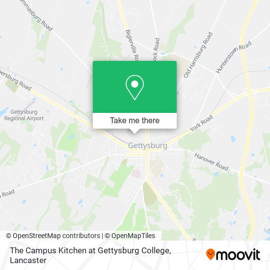 Mapa de The Campus Kitchen at Gettysburg College