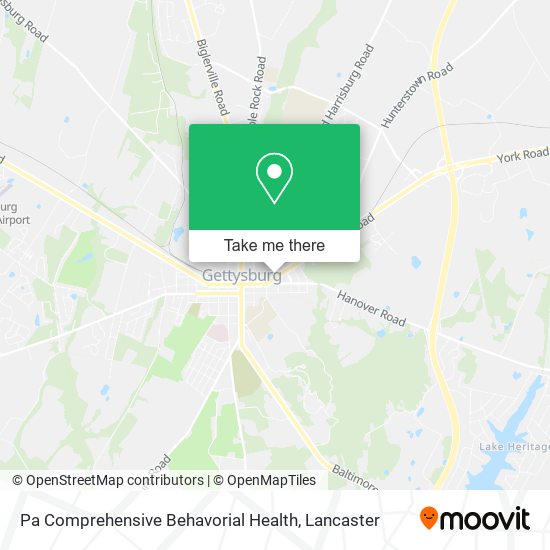 Pa Comprehensive Behavorial Health map