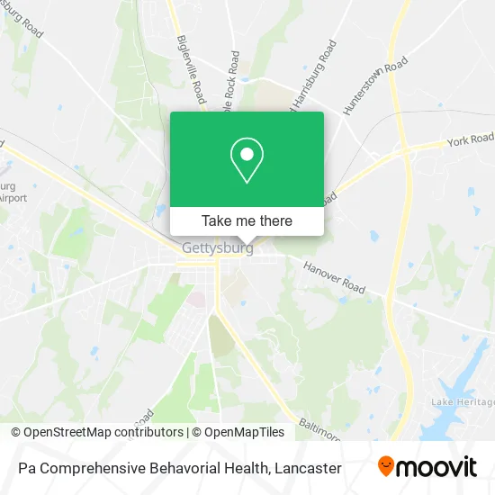 Pa Comprehensive Behavorial Health map