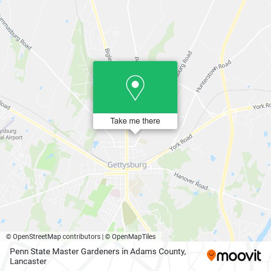 Penn State Master Gardeners in Adams County map