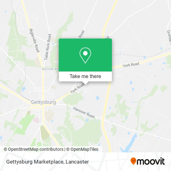 Gettysburg Marketplace map