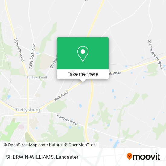Mapa de SHERWIN-WILLIAMS
