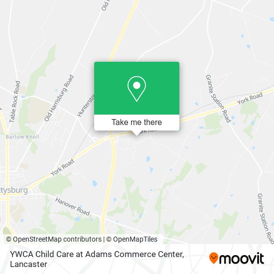 YWCA Child Care at Adams Commerce Center map