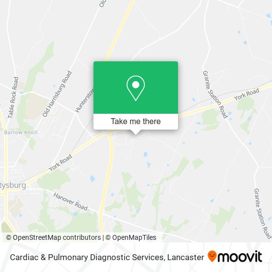 Cardiac & Pulmonary Diagnostic Services map