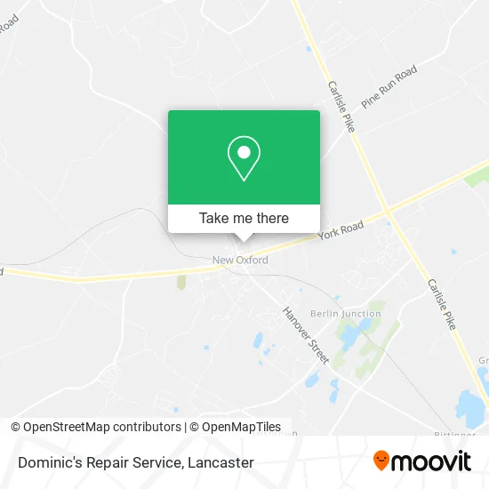 Dominic's Repair Service map