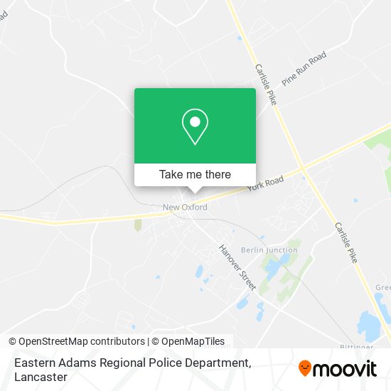 Mapa de Eastern Adams Regional Police Department