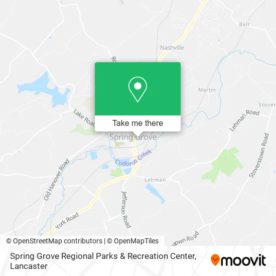 Spring Grove Regional Parks & Recreation Center map