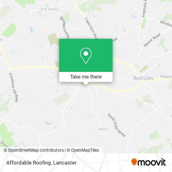 Affordable Roofing map