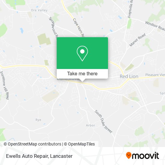 Mapa de Ewells Auto Repair