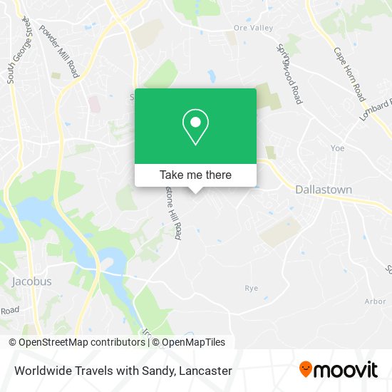 Mapa de Worldwide Travels with Sandy