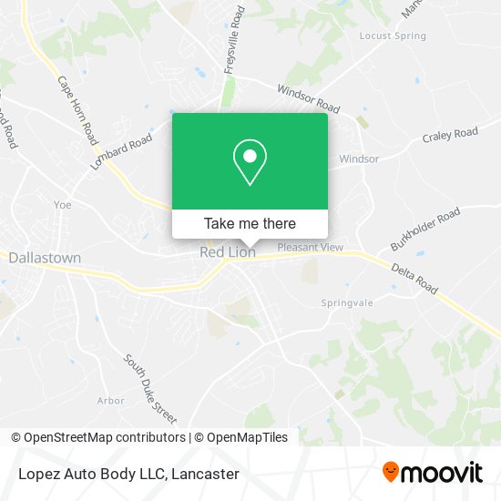 Mapa de Lopez Auto Body LLC