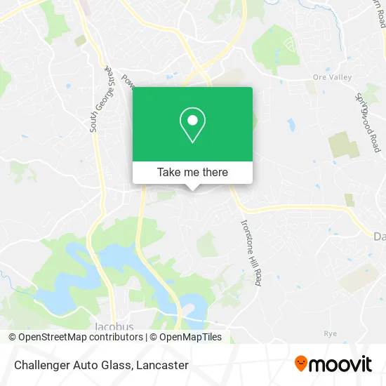 Challenger Auto Glass map