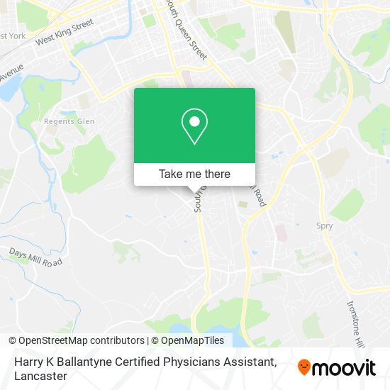 Harry K Ballantyne Certified Physicians Assistant map