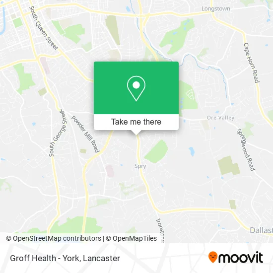 Groff Health - York map