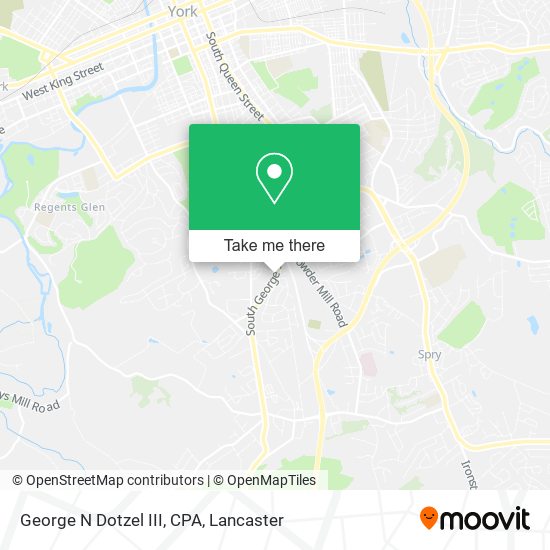 George N Dotzel III, CPA map