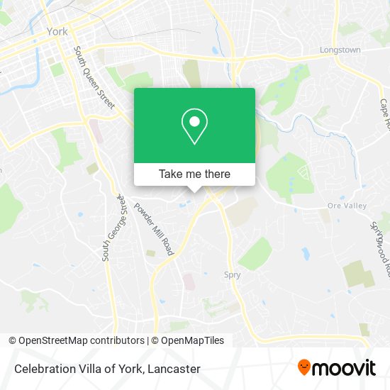 Celebration Villa of York map