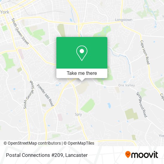 Postal Connections #209 map