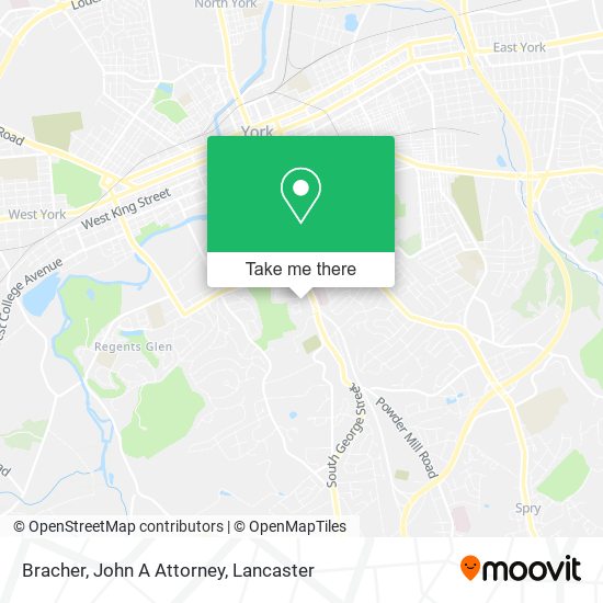 Bracher, John A Attorney map