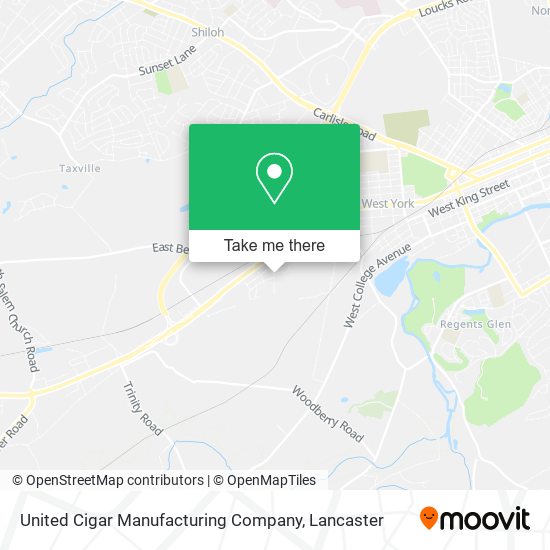 Mapa de United Cigar Manufacturing Company