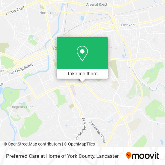 Mapa de Preferred Care at Home of York County