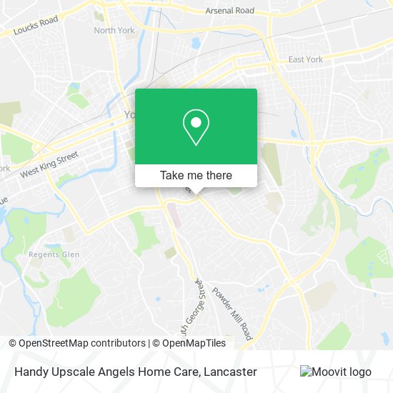 Handy Upscale Angels Home Care map