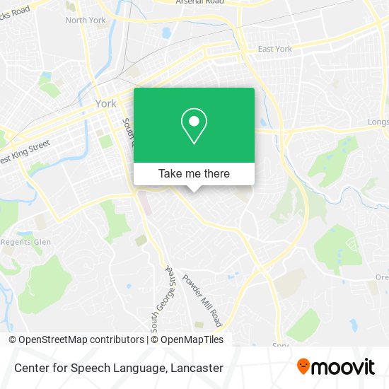 Center for Speech Language map