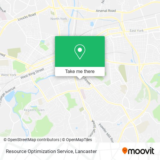 Resource Optimization Service map