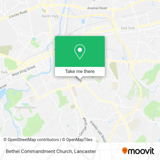 Bethel Commandment Church map