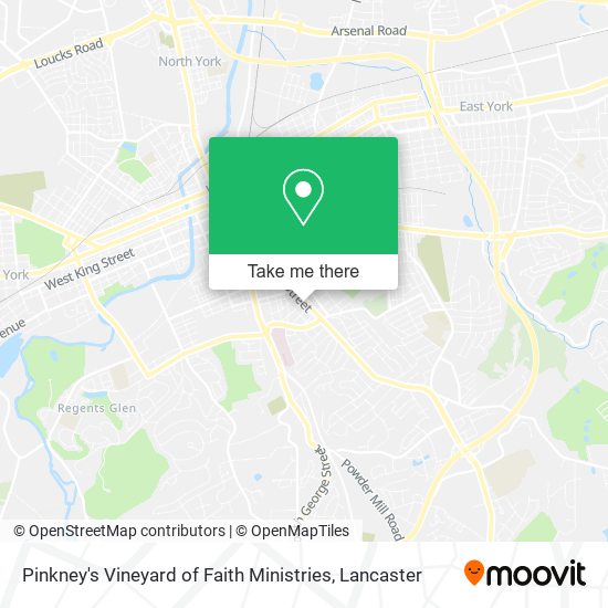 Pinkney's Vineyard of Faith Ministries map