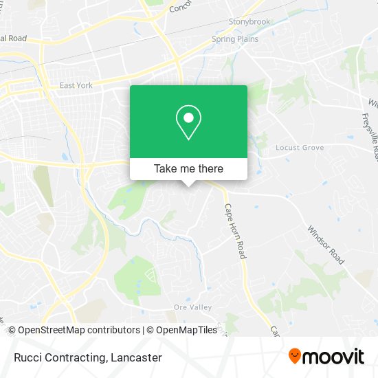 Rucci Contracting map