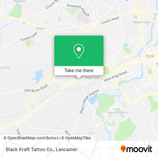 Black Kraft Tattoo Co. map