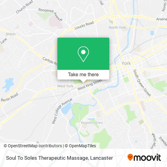 Soul To Soles Therapeutic Massage map