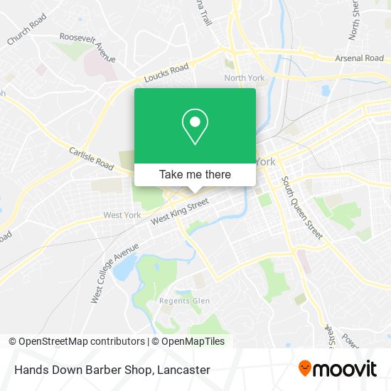 Mapa de Hands Down Barber Shop