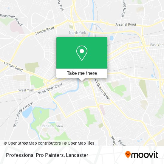 Professional Pro Painters map