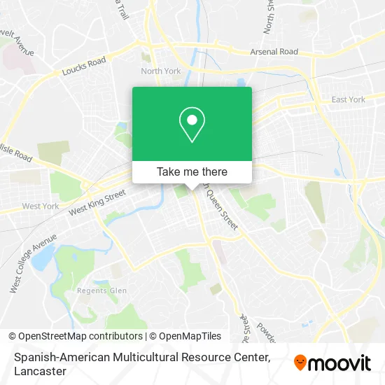 Spanish-American Multicultural Resource Center map