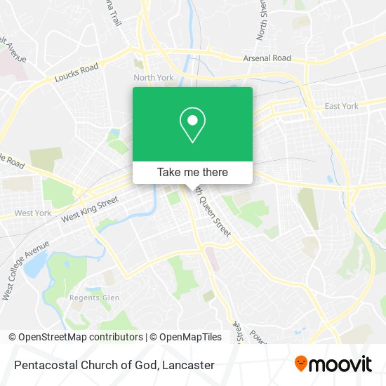 Pentacostal Church of God map