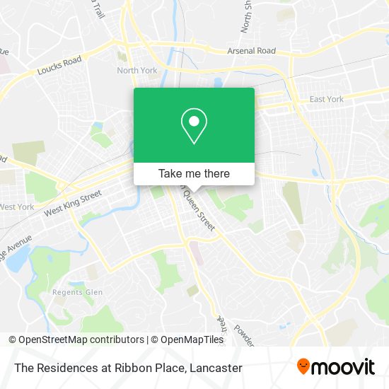 The Residences at Ribbon Place map